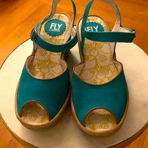 Fly London Peep Toe Wedge, Yven